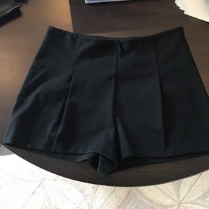 Black free people shorts with side zipper size small